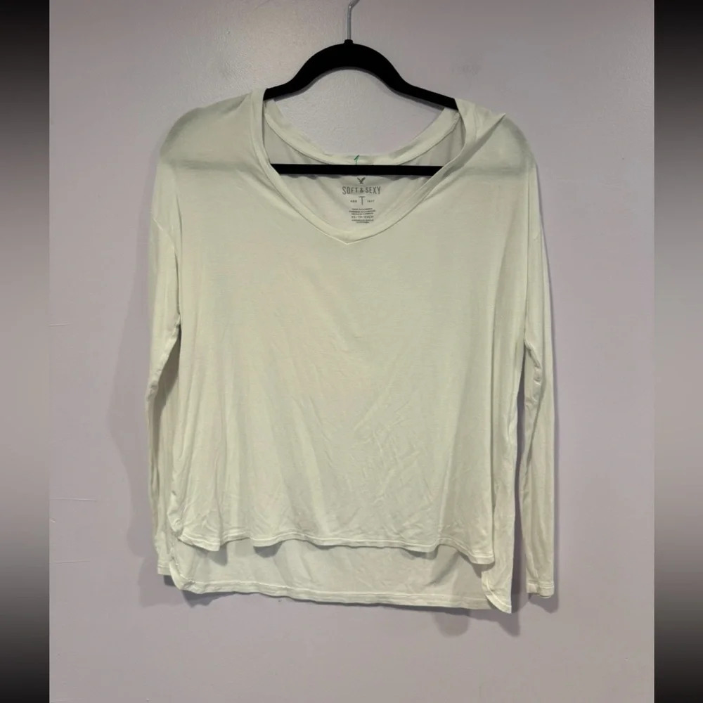 White American eagle‎ long sleeve soft shirt